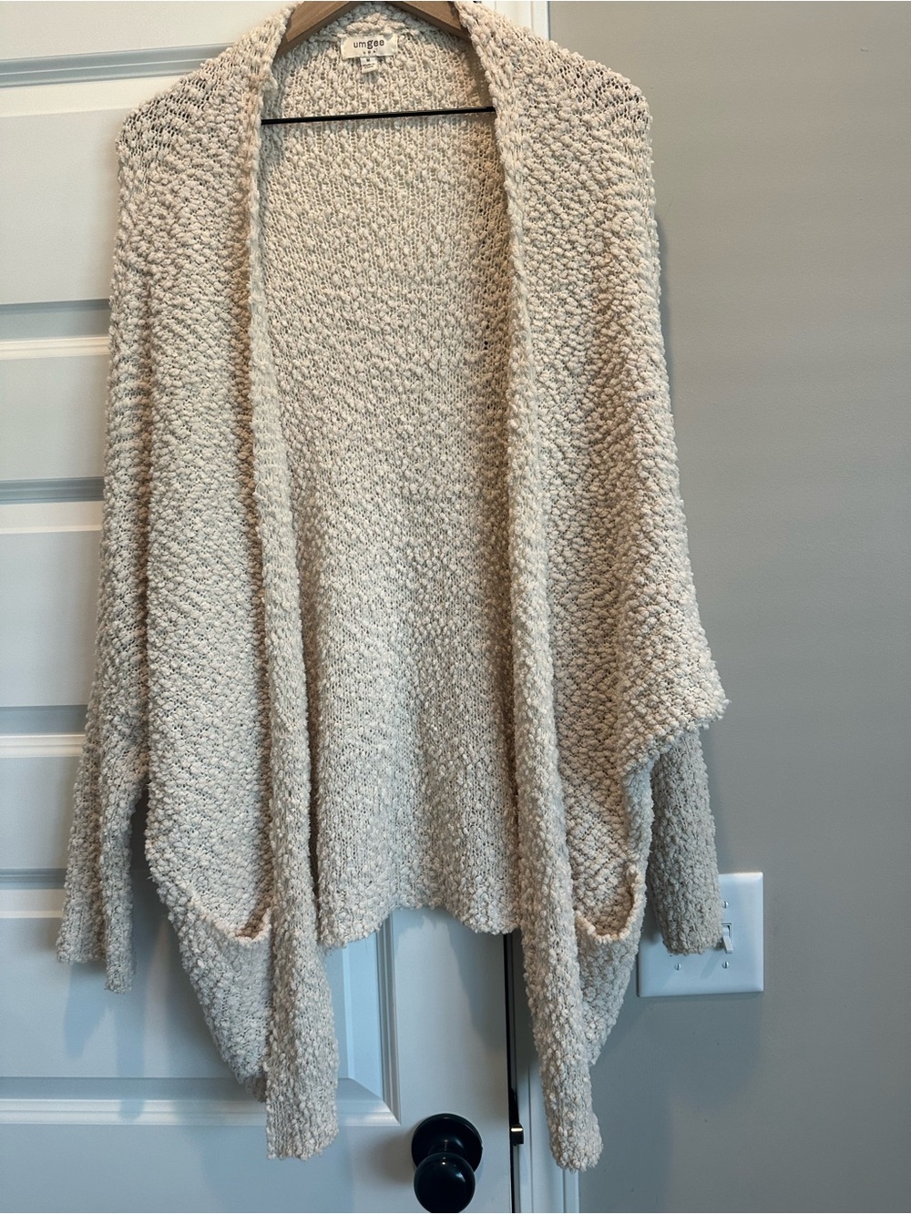 Umgee Cream Bouclé Open-Front Cardigan - Picture 3 of 10